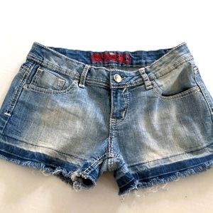 Bongo Bling Distressed Jean Shorts Sz 7 30"
